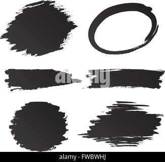 Ensemble de grunge vector et traits (des objets). Aquarelle abstraite des éléments de design pour vos projets. Vector illustr Illustration de Vecteur