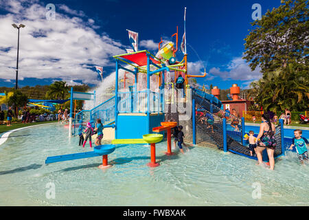 GOLD COAST, AUSTRALIE - 20 mars 2016 : la section Junior de Wet'n'Wild Water Park Gold Coast, Queensland, Australie Banque D'Images