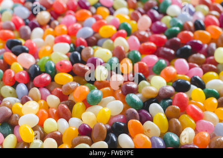 Fèves jelly candy background, selective focus Banque D'Images