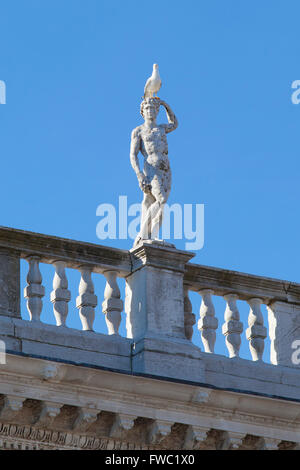 Statue en Piazzetta San Marco. Venise, Italie. Banque D'Images