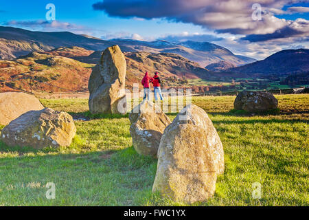 Cercle de pierres de Castlerigg Cumbria UK Banque D'Images