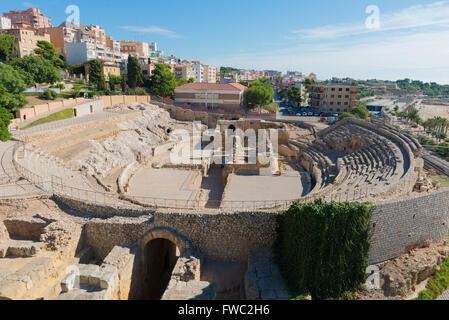 Colisée amphithéâtre, Tarragone, Espagne Banque D'Images