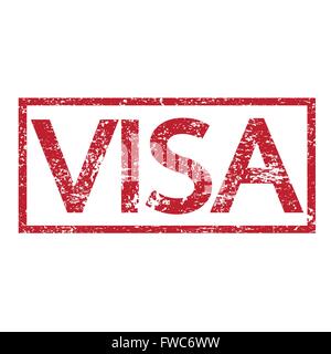 Texte estampé VISA Illustration de Vecteur