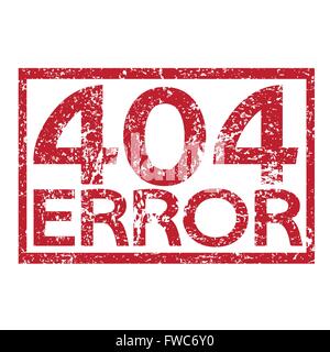 Le texte d'erreur 404 Illustration de Vecteur