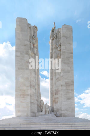 Le monument commémoratif du Canada à Vimy est un site commémoratif en France dédiée à la mémoire de membres de la Force expéditionnaire du Canada Banque D'Images