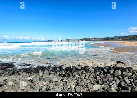 Plage de Bombo, Kiama, Côte d'Illawarra, New South Wales, Australie Banque D'Images