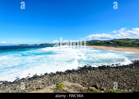 Plage de Bombo, Kiama, Côte d'Illawarra, New South Wales, Australie Banque D'Images