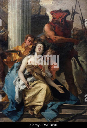 Giovanni Battista Tiepolo (1696-1770), le martyre de Sainte Agathe (ca. 1755). Banque D'Images