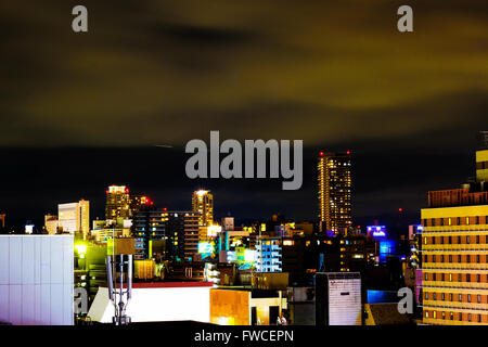 Nuit à Osaka Banque D'Images