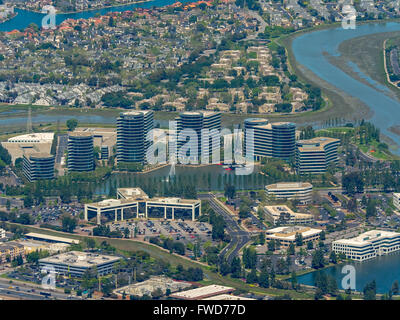 Siège de l'Oracle à Redwood Shores, Silicon Valley, Californie, États-Unis d'Amérique, Santa Clara, Californie, antenne Banque D'Images