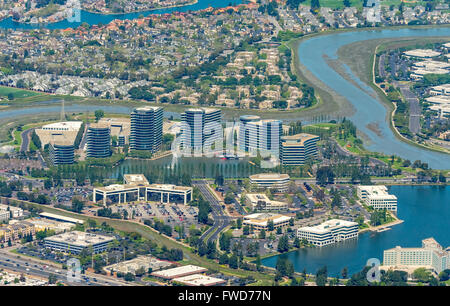 Siège de l'Oracle à Redwood Shores, Silicon Valley, Californie, États-Unis d'Amérique, Santa Clara, Californie, antenne Banque D'Images