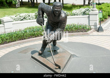 Statue de Maurice Richard - Montréal - Canada Banque D'Images