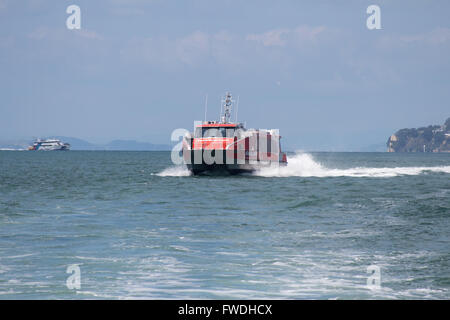 Sealink ferry Port Pin 37 5 dans le port d'Auckland Banque D'Images