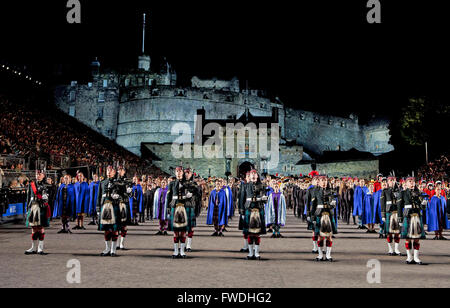 Le Festival d'Edimbourg : Edinburgh Military Tattoo Banque D'Images