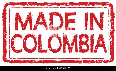 En Colombie texte Illustration Illustration de Vecteur