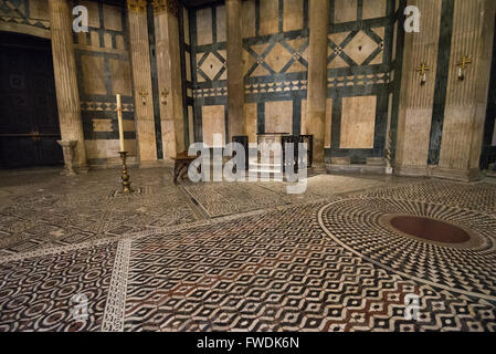 Cathédrale de Florence central intérieur Baptistère Florence, Italie Banque D'Images