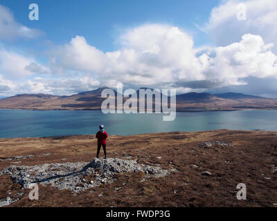 Isle of Jura de sommet d'Sgarbh breac, Islay, Ecosse Banque D'Images