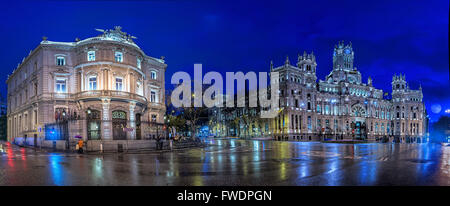 Sommaire des Place de Cibeles, Madrid, Espagne Banque D'Images