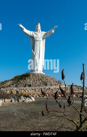 Christ Roi, la plus grande statue de Jésus, dans la voïvodie de Lubusz, Świebodzin, dans l'ouest de la Pologne, de l'Europe Banque D'Images