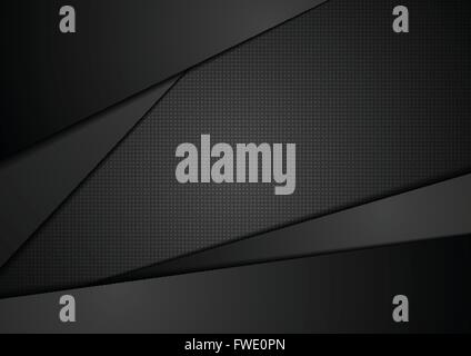 Résumé fond noir de l'entreprise. Black abstract vector design. Illustration sombre, noir Illustration de Vecteur