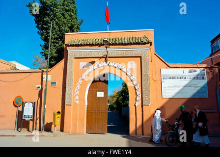 Palais de la Bahia, palais Bahia, Marrakech, Maroc, Afrique du Nord Banque D'Images