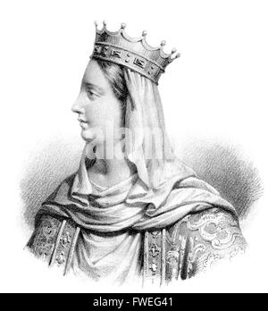 Constance d'Arles, Constance de Provence, ch. 986-1032, reine consort du roi Robert II de France Banque D'Images