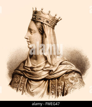 Constance d'Arles, Constance de Provence, ch. 986-1032, reine consort du roi Robert II de France Banque D'Images