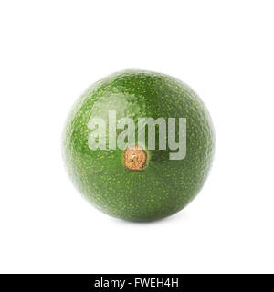 Seul avocat mûr fruits isolés Banque D'Images