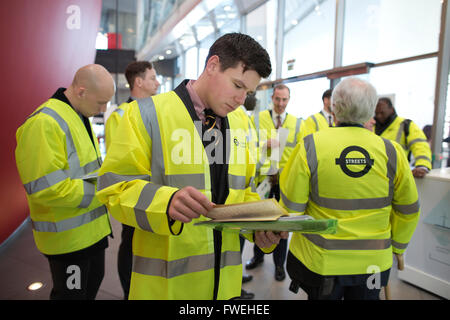 Journée de recrutement, Transport for London, rues de Londres, Londres, Angleterre, Royaume-Uni Banque D'Images