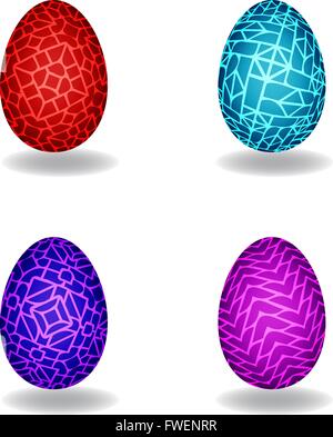 Ensemble d'oeuf magique, l'objet scénario Illustration de Vecteur