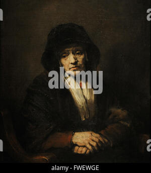 Rembrandt Harmenszoon van Rijn (1606-1669). Peintre hollandais. Portrait d'une vieille femme, 1654. Le Musée de l'Ermitage. Saint Petersburg. La Russie. Banque D'Images