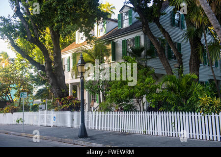 Maison coloniale à Key West, Floride, États-Unis d'Amérique, Amérique du Nord Banque D'Images