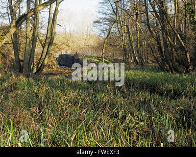 Une partie de la c te verrou pour East Ruston marche circulaire près de Honing serrure sur le North Walsham désaffectées et Dilham Canal, Norfolk Banque D'Images