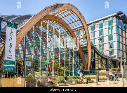 Sheffield Winter Garden, Yorkshire du Sud, Angleterre Banque D'Images