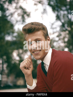 La chanteuse pop britannique MARK WYNTER 1962 environ Banque D'Images