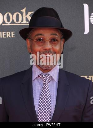 Los Angeles, CA, USA. 4ème apr 2016. Giancarlo Esposito au niveau des arrivées pour LE LIVRE DE LA JUNGLE de Premiere, El Capitan Theatre, Los Angeles, CA, le 4 avril 2016. Credit : Elizabeth Goodenough/Everett Collection/Alamy Live News Banque D'Images