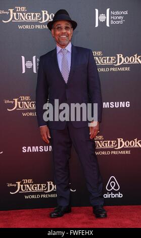 Los Angeles, CA, USA. 4ème apr 2016. Giancarlo Esposito au niveau des arrivées pour LE LIVRE DE LA JUNGLE de Premiere, El Capitan Theatre, Los Angeles, CA, le 4 avril 2016. Credit : Elizabeth Goodenough/Everett Collection/Alamy Live News Banque D'Images