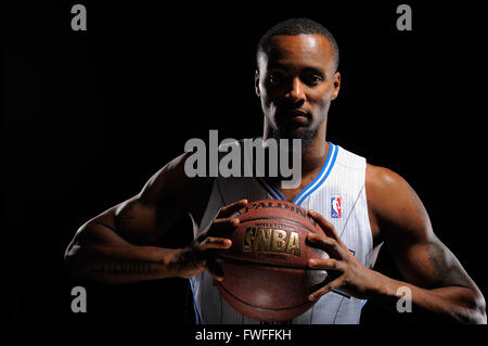 Orlando, FL, USA. 27 Sep, 2010. Orlando Orlando Magic avant Rashard Lewis (9) au cours de la Journée des médias, Orlando Magic au Amway Center le 27 septembre 2010 à Orlando, Floride.ZUMA Press/Scott A. Miller © Scott A. Miller/ZUMA/Alamy Fil Live News Banque D'Images