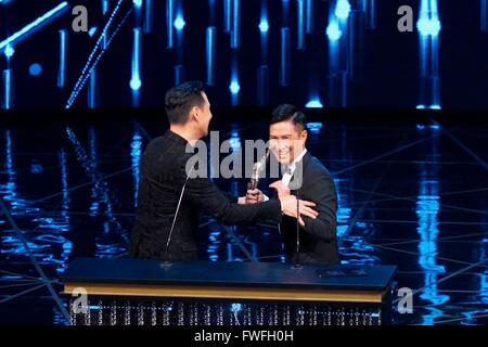 Hong Kong, Chine. Le 04 Avr, 2016. Andy Lau assiste à la 35e Hong Kong Film Awards à Hong Kong, Chine, le 04 avril, 2016. © TopPhoto/Alamy Live News Banque D'Images