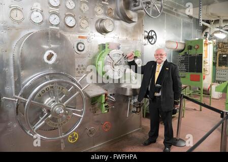 Museum et hôtel ship SS Rotterdam construit en 1959 à Rotterdam, 05.01.2016 Banque D'Images