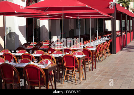 Restaurant français au sud de la France Banque D'Images
