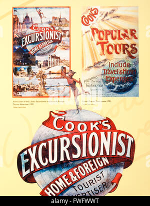 Thomas Cook. Cook's Vintage Tours, Thomas Cook, voyage de l'affiche. Billet/Aventure/concept
