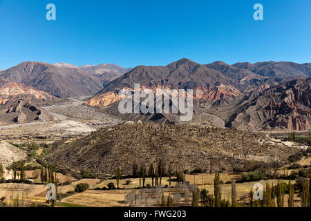 Avis de Pucara, pré-Inca Hill, dans San Rafael, Argentine Banque D'Images