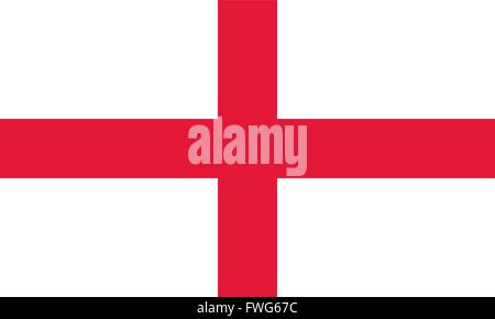 Drapeau de l'Angleterre Illustration de Vecteur