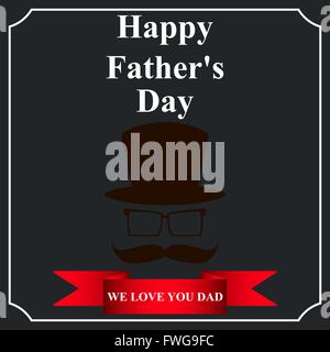 Happy Father's Day card Illustration de Vecteur