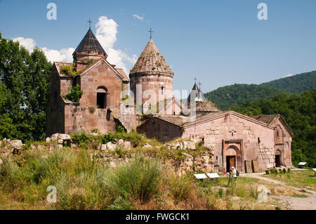 Connu auparavant sous le nom de Monastère Goshavank ni Getik 12 et 13 siècle un monastère arménien situé dans le village de Gosh. Banque D'Images