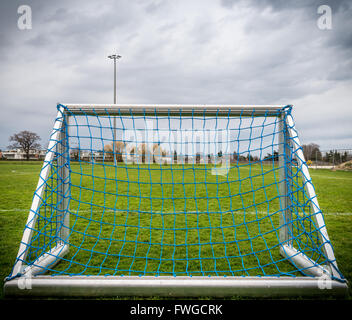 Close up of small but football vide Banque D'Images