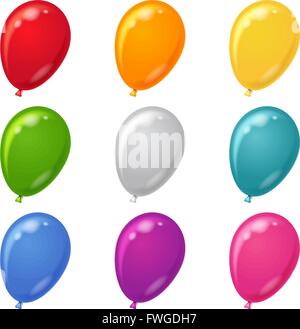 Set de ballons, Illustration de Vecteur