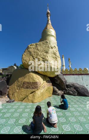 Nwa-La-Bo Pagode, Mawlamyine, Mon, le Myanmar (Birmanie), en Asie du sud-est Banque D'Images