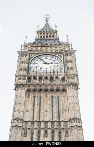 Big Ben (Elizabeth Tower), Chambres du Parlement, Westminster, Londres, Angleterre, Royaume-Uni, Europe Banque D'Images